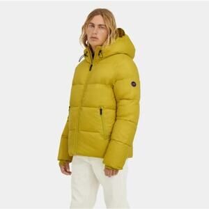 UGG Brayden Puffer Jacket Relish Green Yellow Sz L $248